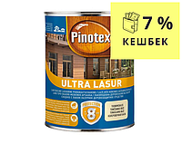 Лазур-лак антисептичний PINOTEX ULTRA LASUR для деревини напівматовий калюжниця 3л