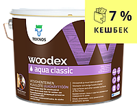 Лазурь-лак антисептический TEKNOS WOODEX AQUA CLASSIC для древесины 9л