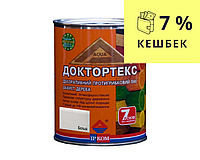 Лазур-лак для деревини ІРКОМ ДОКТОРТЕКС ІР-013 антисептичний білий 0,8 л