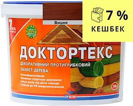 Лазур-лак для деревини ІРКОМ ДОКТОРТЕКС ІР-013 антисептичний вишня 10л