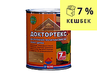 Лазурь-лак для древесины ИРКОМ ДОКТОРТЕКС ИР-013 антисептический тик 0,8л