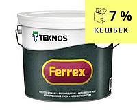 Эмаль алкидная TEKNOS FERREX антикоррозионная белая 3л