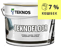 Эмаль уретан-алкидная TEKNOS TEKNOFLOOR для пола белый (база 1) 9л