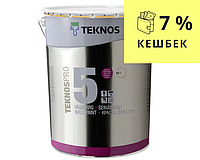 Краска акрилатная TEKNOSPRO 5 интерьерная белая (база 1) 18л