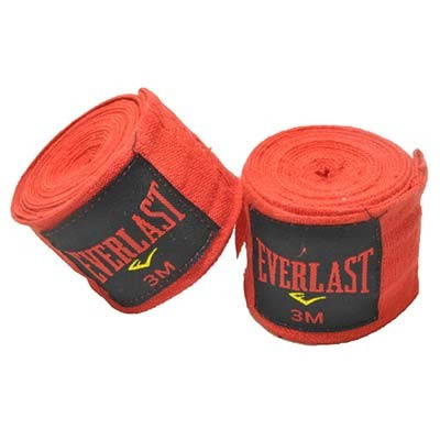 Бинти боксерські 3м червоні Everlast