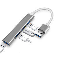 Зарядка концентратор на 4 порта USB хаб HUB AC-500 Type-C to RJ45+HDMI Jw