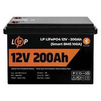 Аккумулятор LP LiFePO4 для ИБП 12V (12,8V) - 200 Ah (2560Wh) (Smart BMS 100А) с BT пластик
