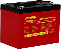 Свинцево-карбоновий акумулятор NetPRO HLC12-75