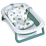 Ванна дитяча складна з матрациком El Camino Plus ME 1151, Deep Green, фото 7