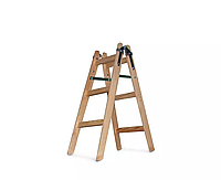 Лестница деревянная стандарт двухсторонняя на 3 ступеньки 95 см (Меткас-ТМ)