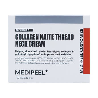 Крем для шиї з колагеном та пептидами версія 2.0 Medi-Peel Premium Collagen Naite Thread Neck Cream 100 мл