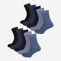 Набір шкарпеток чоловічих високих бавовняних Лео PREMIUM Best 40-45 10 пар Асорті