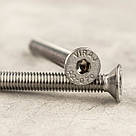 Гвинт М 6х50 мм DIN 7991 c потайною головкою і внутрішнім шестигранником з нержавіючої сталі А2, фото 3