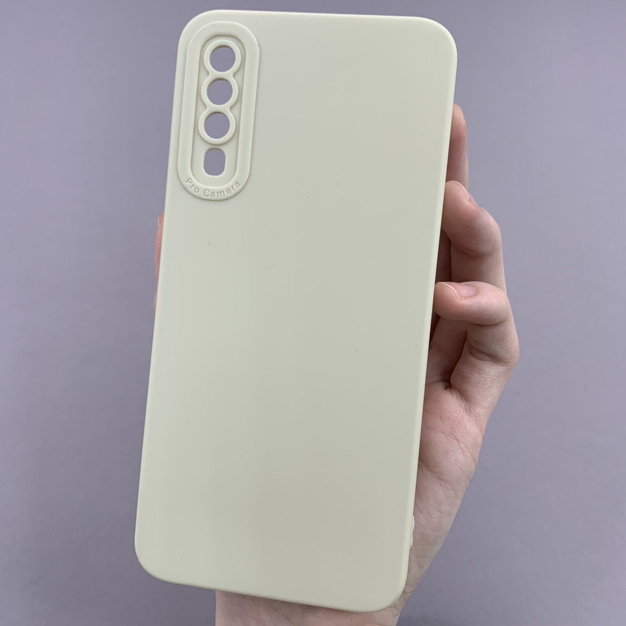 Чохол для Samsung Galaxy A50 чохол однотонний із захистом камери на телефон молочный а50 молочний s2l