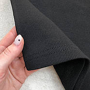 Чорна бавовняна жіноча майка в рубчик Berrak Туреччина M, фото 4