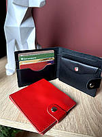 Жіночий гаманець з натуральної шкіри невеликого розміру у двох кольорах, фото 7