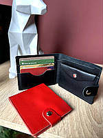 Жіночий гаманець з натуральної шкіри невеликого розміру у двох кольорах, фото 6