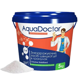 Шок (швидкий) хлор для басейну AquaDoctor C-60 5 кг хлор у гранулах | Аквадоктор, фото 2