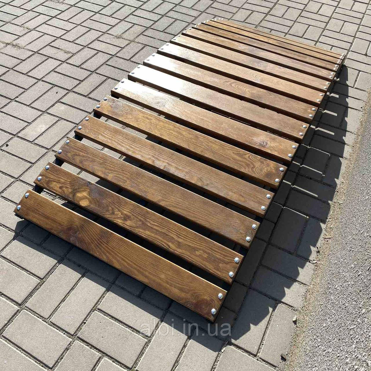 Місток садовий декоративний МС-6 без бувець 1,8 м, декоративний міст, міст на дачу, дерев'яний місток на подвір'ї