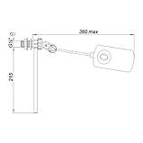 Арматура наповнення SoloPlast АН-01.00 підключення бічне, з важелем та ручкою, фото 4