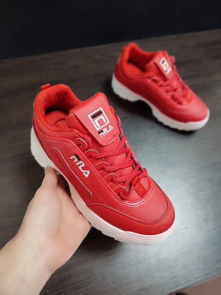 ЗНИЖКА! 36р - (22,7см) Кросівки Fila Disruptor Червоні, фото 1