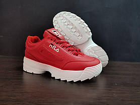 ЗНИЖКА! 36р - (22,7см) Кросівки Fila Disruptor Червоні, фото 4
