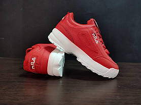 ЗНИЖКА! 36р - (22,7см) Кросівки Fila Disruptor Червоні, фото 6