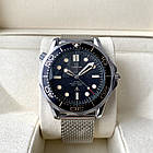 Чоловічий годинник Omega Seamaster Professional Diver 007 AAA наручний механічний з автопідзаводом на кольчузі, фото 2