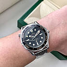 Чоловічий годинник Omega Seamaster Professional Diver 007 AAA наручний механічний з автопідзаводом на кольчузі, фото 3