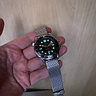 Чоловічий годинник Omega Seamaster Professional Diver 007 AAA наручний механічний з автопідзаводом на кольчузі, фото 8