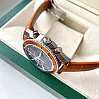 Чоловічий годинник Omega Seamaster Professional 007 Chrono Orange AAA наручний кварцовий з хронографом і сапфіром, фото 6