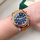 Чоловічий годинник Omega Seamaster Professional 007 Chrono Orange AAA наручний кварцовий з хронографом і сапфіром, фото 3