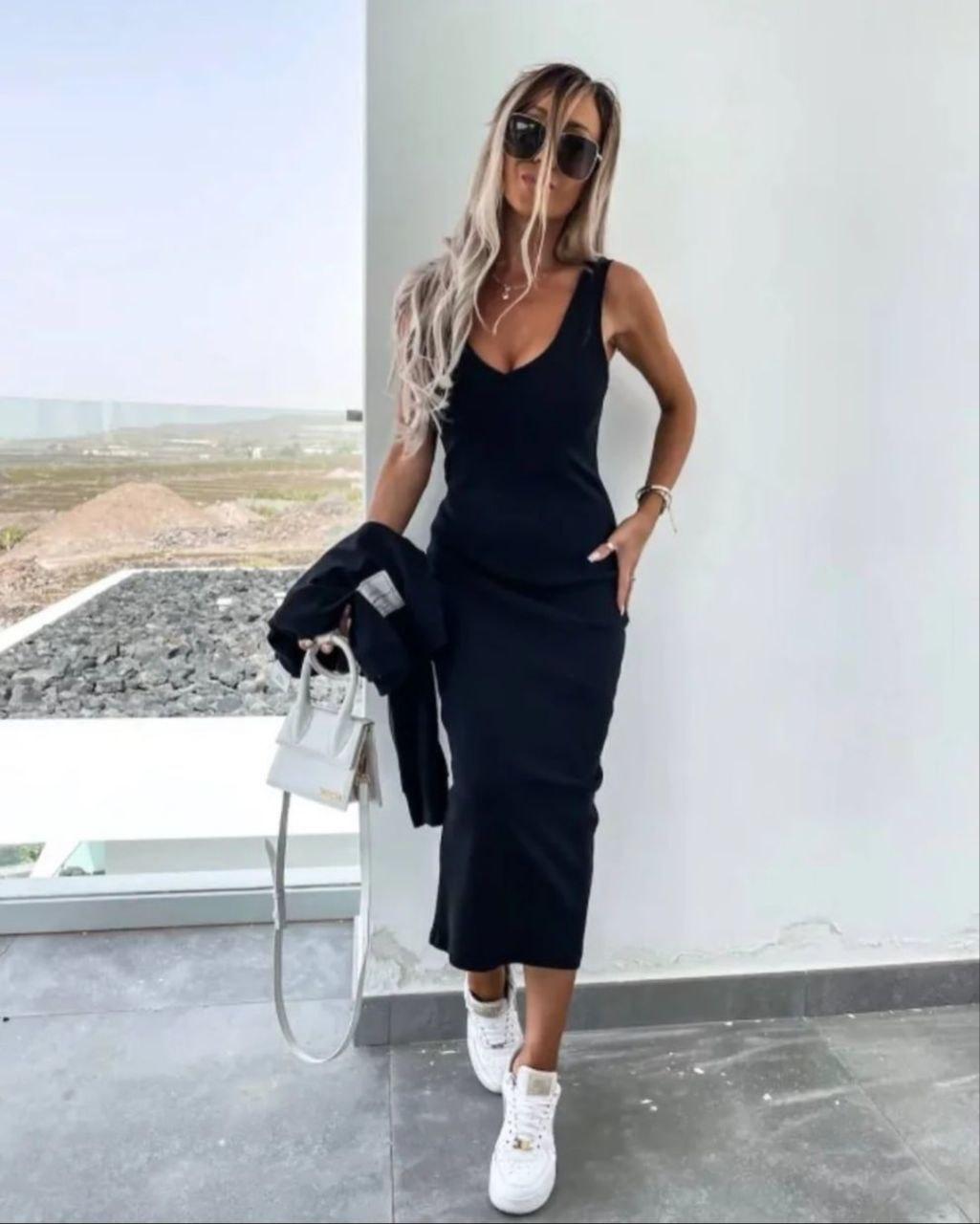 Жіночий комплект двійка сарафан та стильний світшот Розміри: 42-44, 46-48, 50-52 (Арт: 620ілао), фото 1