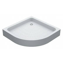 Душовий піддон Swan Rico 90х90х15 см напівкруглий акриловий, фото 3