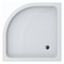 Душовий піддон Swan Rico 90х90х15 см напівкруглий акриловий, фото 5