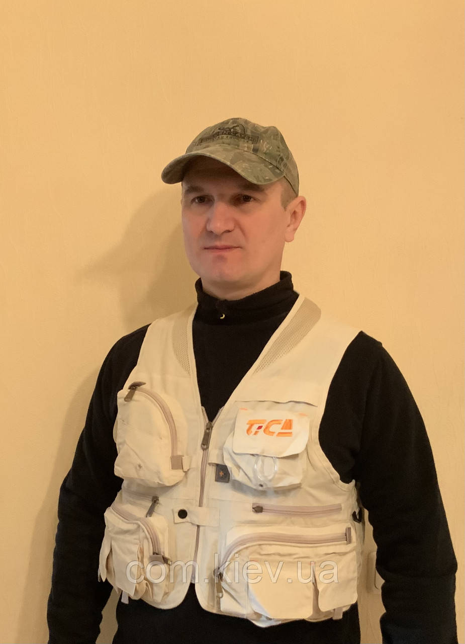 Жилет спінінгіста літній легкийTica для риболовлі, фото 1