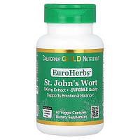 Экстракт зверобоя California GOLD Nutrition, EuroHerbs "St.John's Wort Extract" 300 мг (60 капсул)