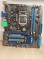 Б/У Материнская плата Asus P7H55-M LX Socket 1156*2 x DDR3*MicroATX (На VGA нет одного цвета!!)