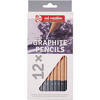 Прості олівці фірми "Art Creation" набір 12шт., твердість 2H-9B (тверді-м'які)