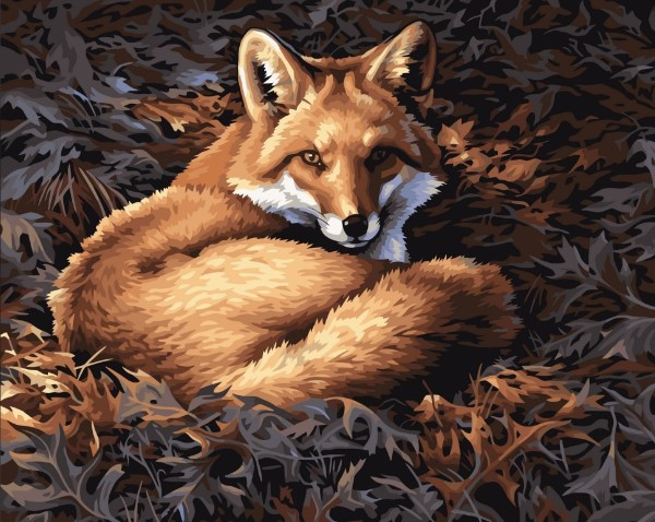 Картина за номерами РИЖА КРАСОТА. ЖИВОТНІ 40*50 см Art Craft 11677-AC