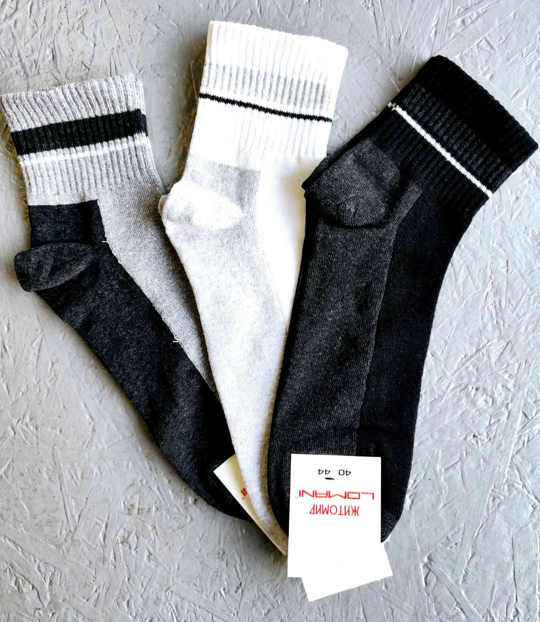 Шкарпетки середньої висоти з подовженою резинкою ТМ Lomani р.40-44