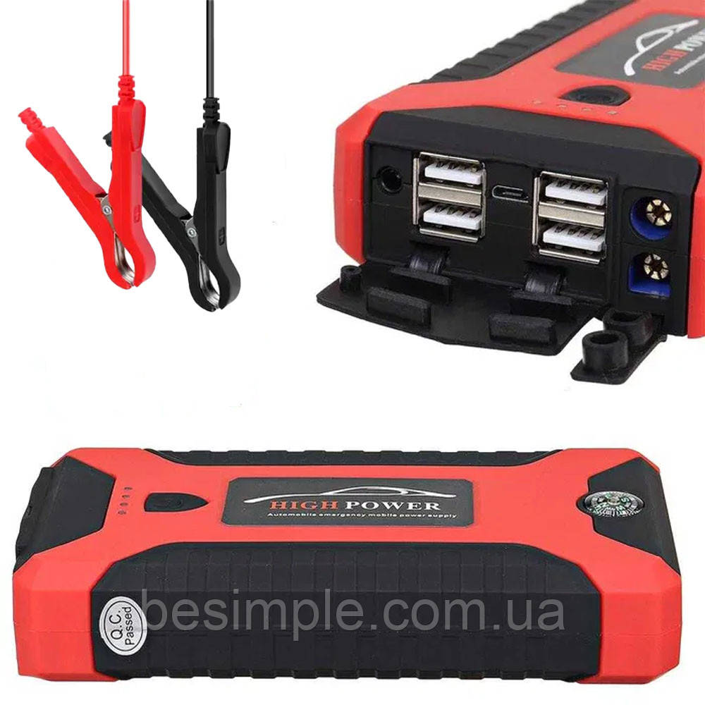 Пускозарядний пристрій 99800мАч 600А, JUMPSTARTER 29B / Пускозарядний пристрій для авто акумуляторів
