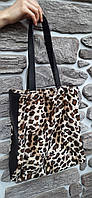 Женская сумка с леопардовым принтом, модная женская сумка на плечо, сумка леопард, сумка тоут, сумка шоппер