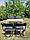 Складні садові меблі для дачі "Кріпиш ФМ+4ч" для риболовлі туризму недорого складаний стіл стільці для пікніка, фото 3