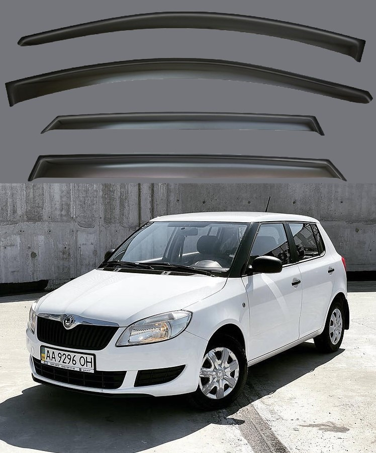 Вітровики Skoda Fabia I хетчбек/седан 1999-2006 (скотч) VIP Китай