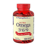 Уцінка (Терміни придатності до 05.24) Piping Rock Ultra Omega 3-6-9 120 softgels