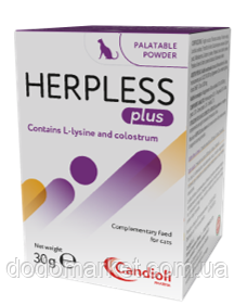 Противірусний препарат для кішок Candioli Herpless Powder 30 г, фото 1
