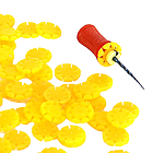 Ромашка - для ендоінструментів, 10шт, ЖОВТА, фото 2