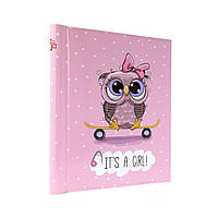 Фотоальбом магнитний 60стр. 23x28см GEDEON DRS30 OWL PINK