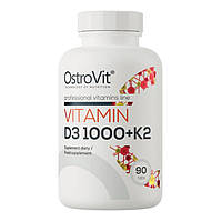 Витамин Д3+К2 OstroVit Vitamin D3 1000 + K2 90 таблеток